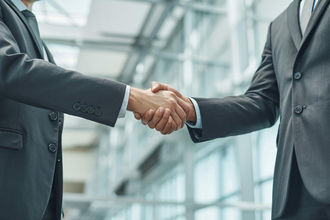 Businessmen shaking hands